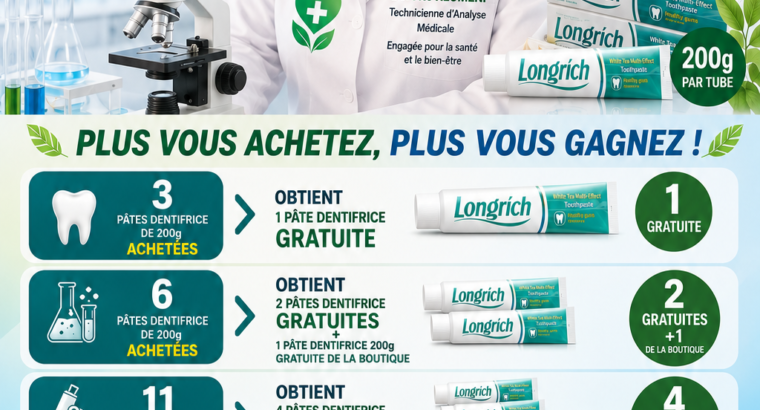 Dentrifice aux thé blancs